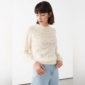 & Other Stories Alpaca & Wool Blend Sweater in Size S